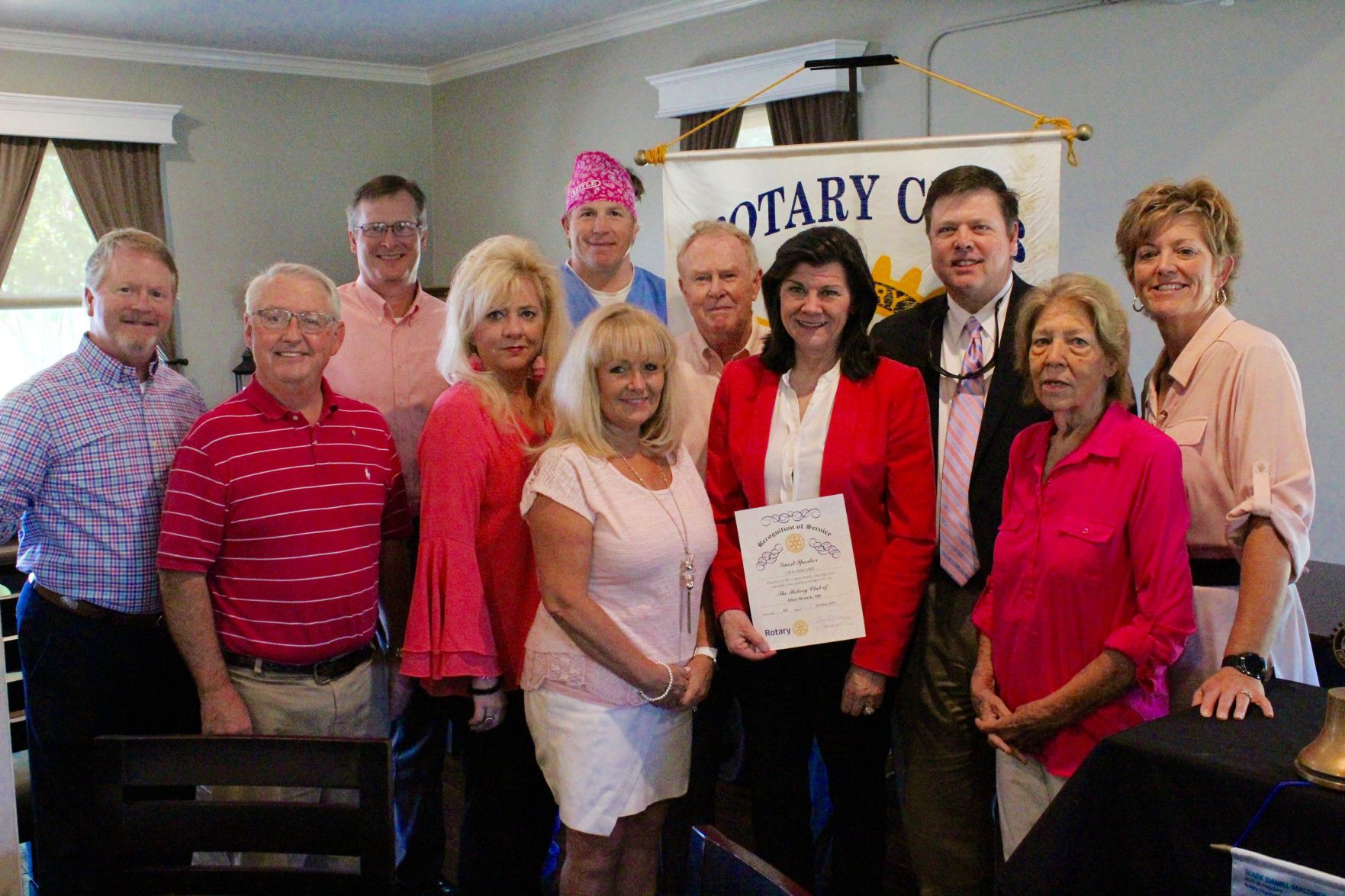 Rotarians support breast cancer awareness